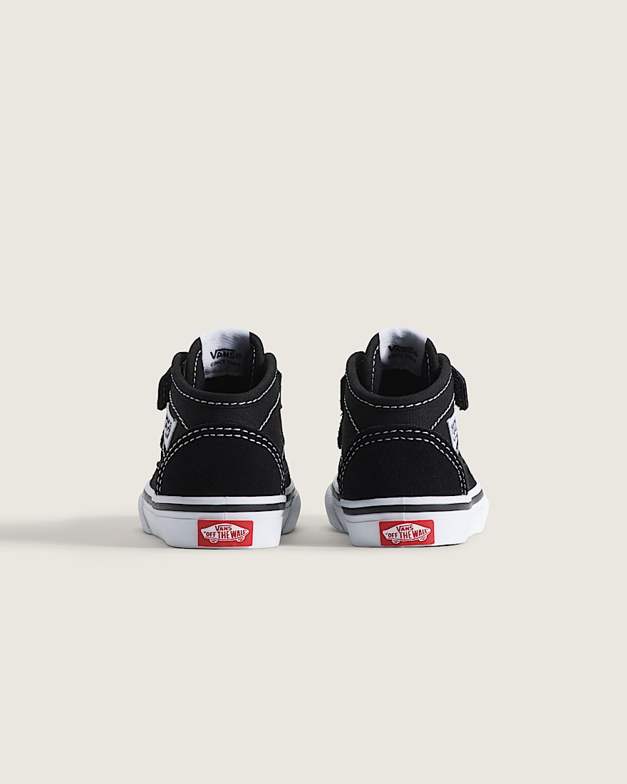 Toddler Half Cab Decon Shoe VANS Suede Black White ALT3