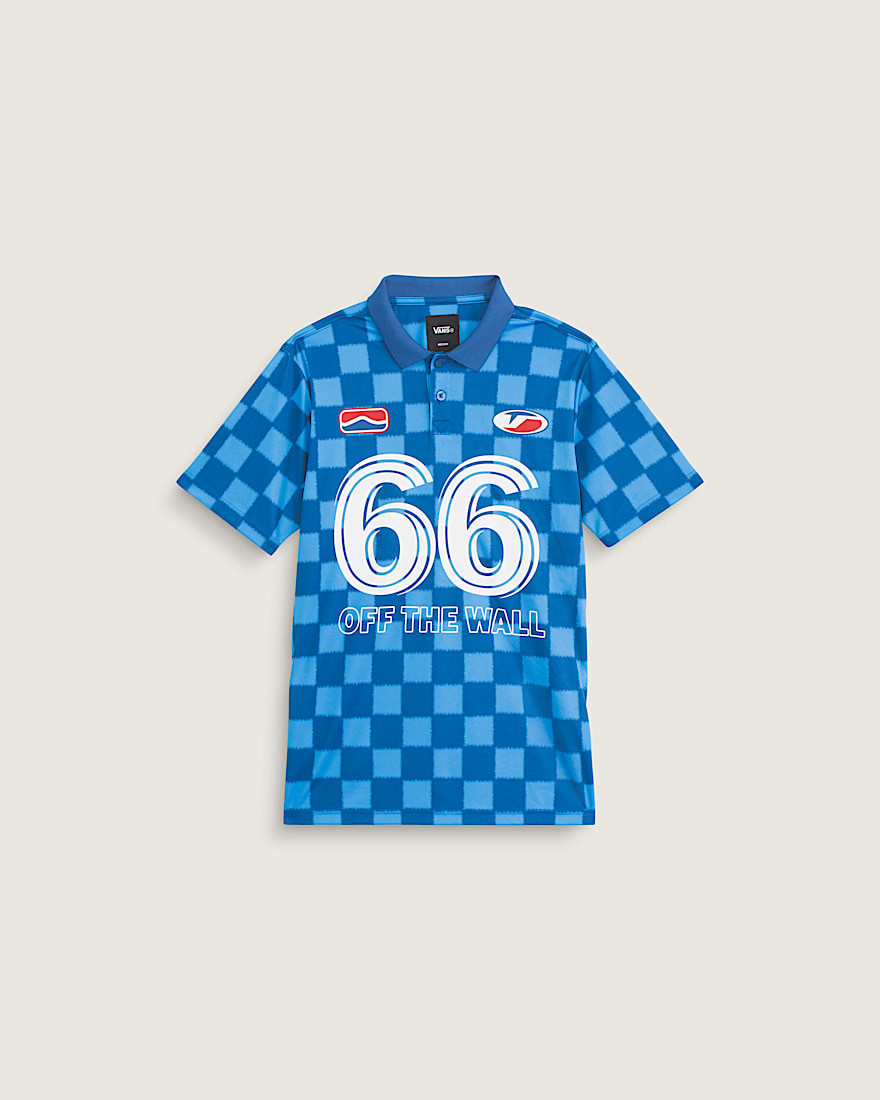 Kids Hat Trick Soccer Jersey VANS True Blue ALT1