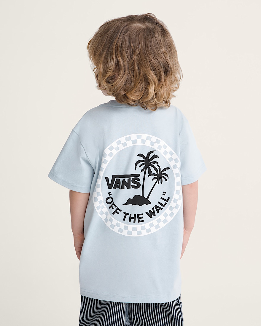 Little Kids Knu Palms TShirt VANS Soft Slate Blue ALT3