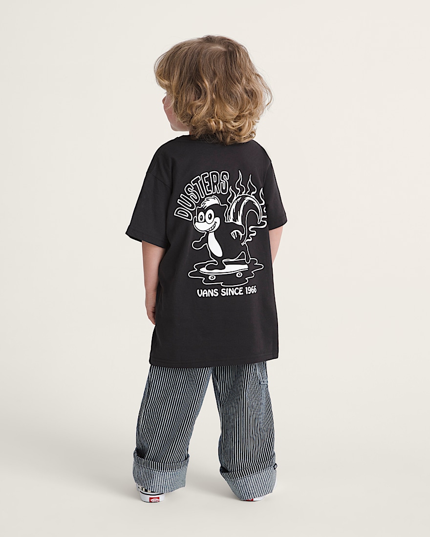 Little Kids Drill Chore Loose Stripe Pants VANS Indigo ALT4