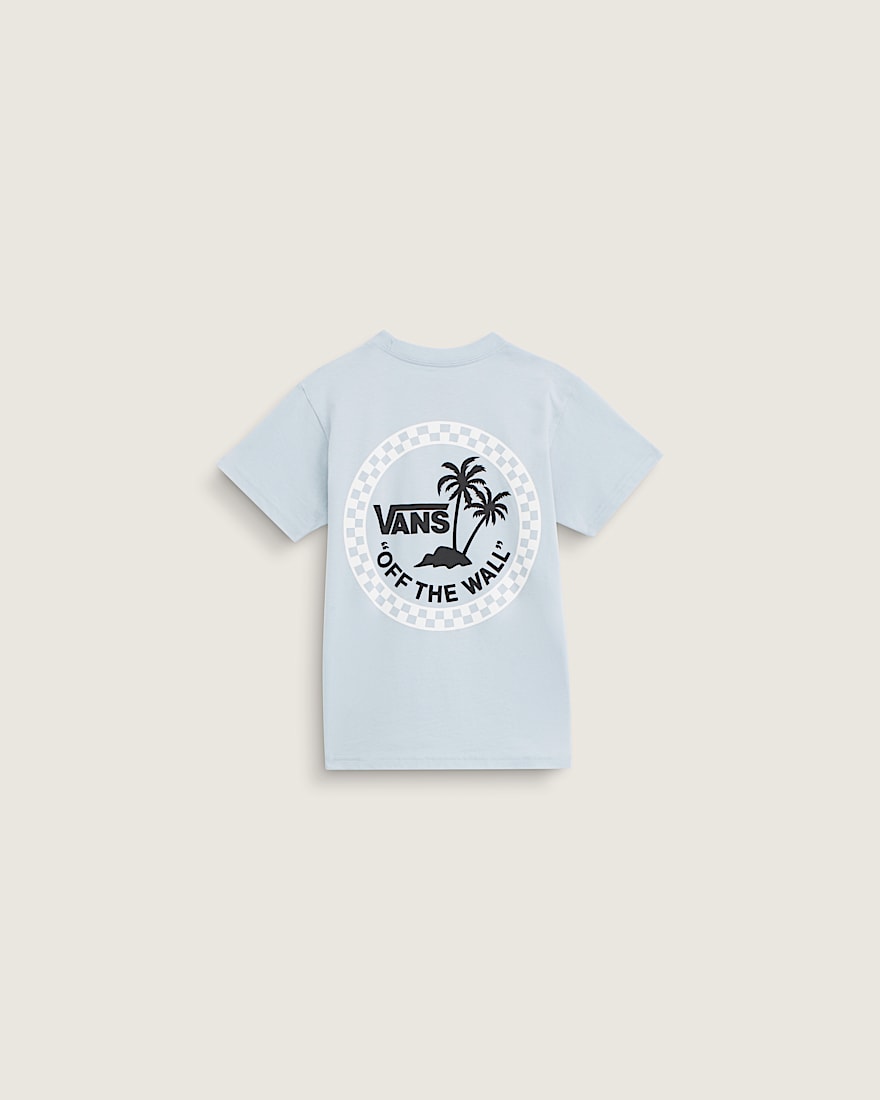 Little Kids Knu Palms TShirt VANS Soft Slate Blue HERO