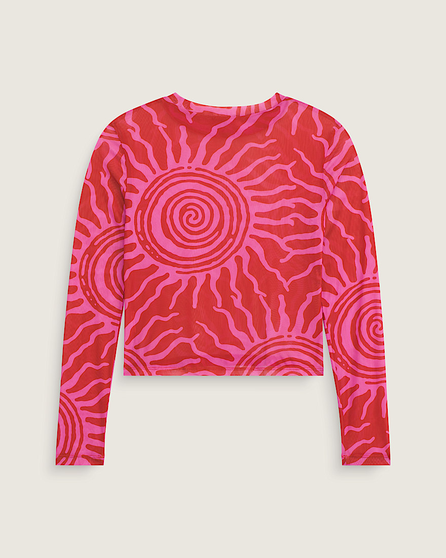 Ludlow Mesh Long Sleeve Top VANS Racing Red ALT1