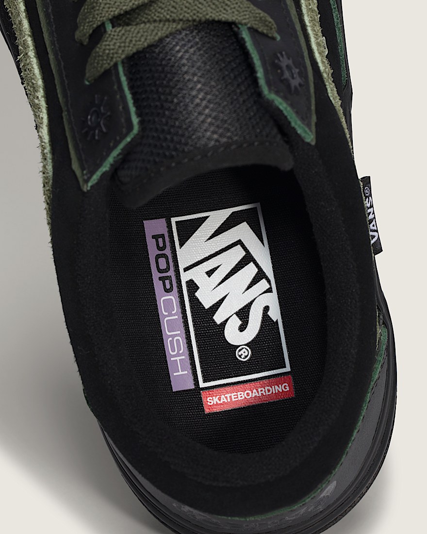 Skate Old Skool Wafflecup Shoe VANS Green  Black ALT4