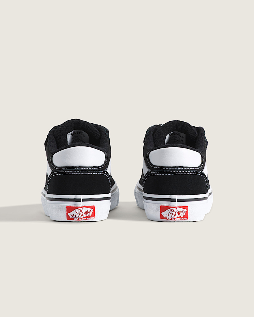 Little Kids Skate Rowan Shoe VANS Black White ALT3