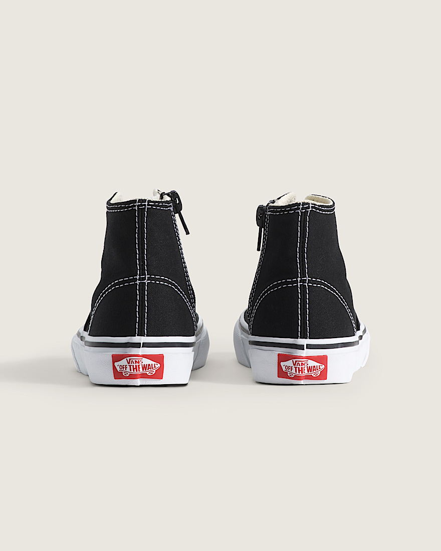 Little Kids Authentic Hi 20 Zip Shoe VANS Black  True White ALT3