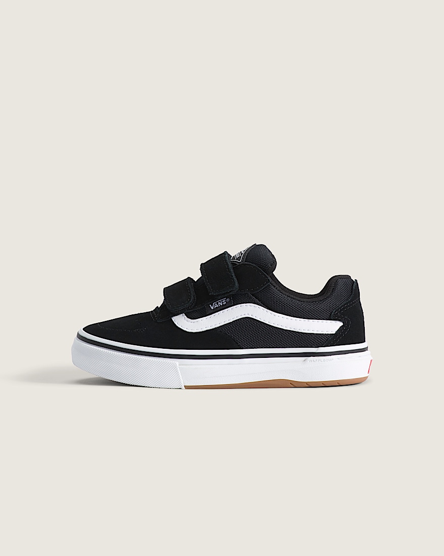 Little Kids Skate Kyle Walker Wafflecup V Shoe VANS Black White HERO