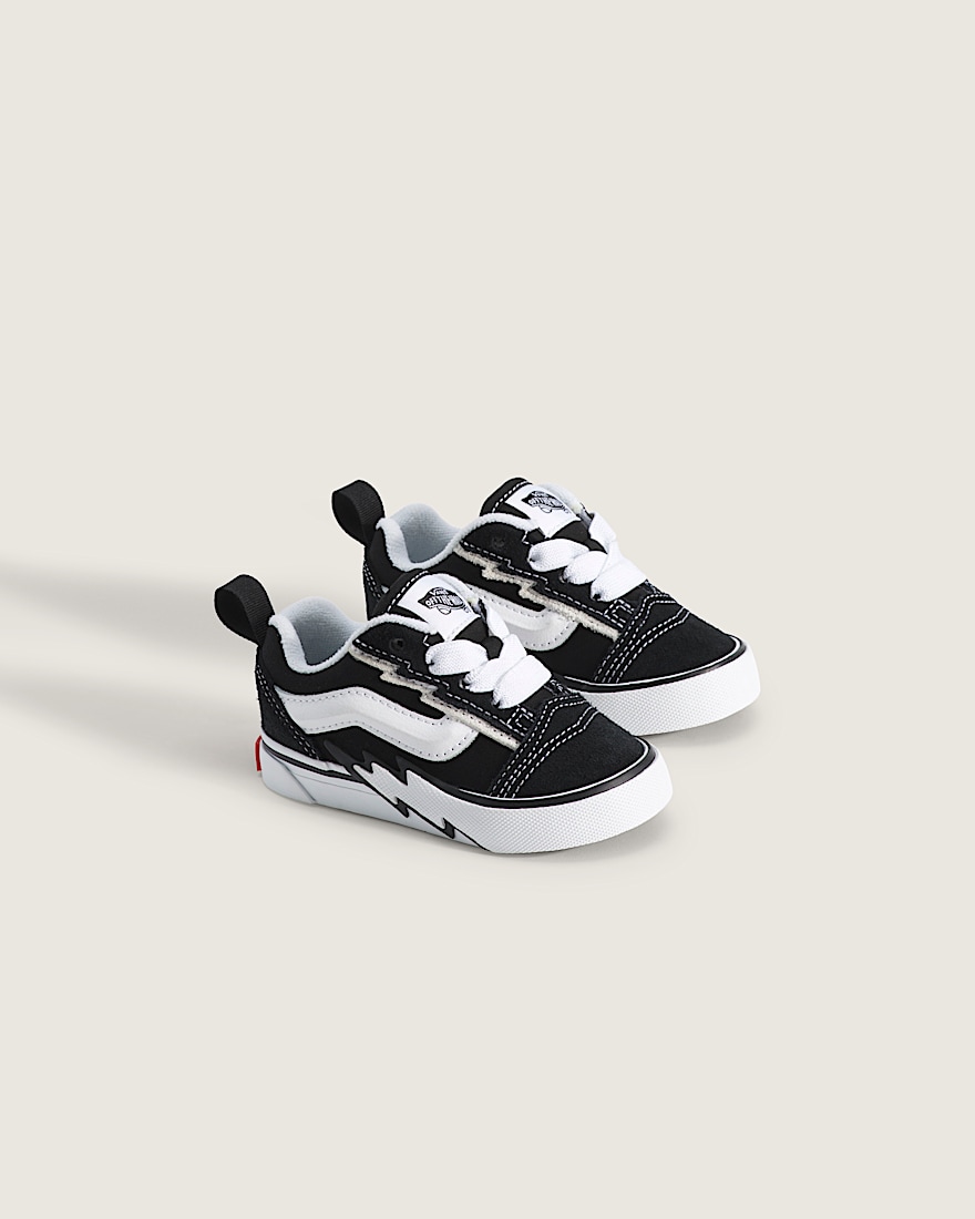 Toddler Knu Skool Shoe VANS Black White ALT1