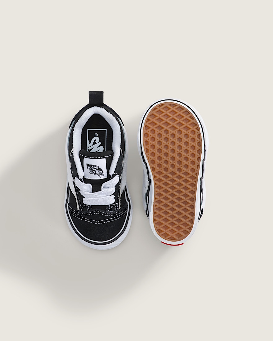Toddler Knu Skool Shoe VANS Black White ALT2