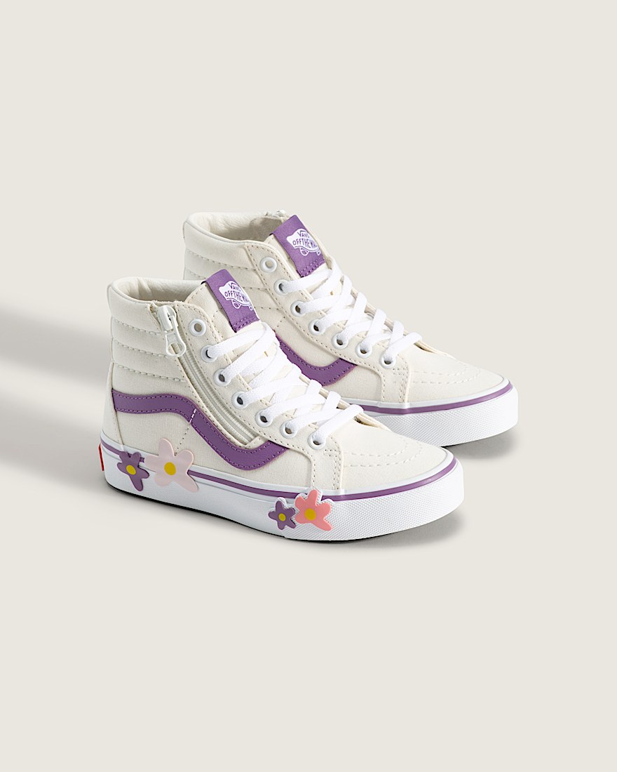 Little Kids Sk8Hi Side Zip Shoe VANS Marshmallow ALT1