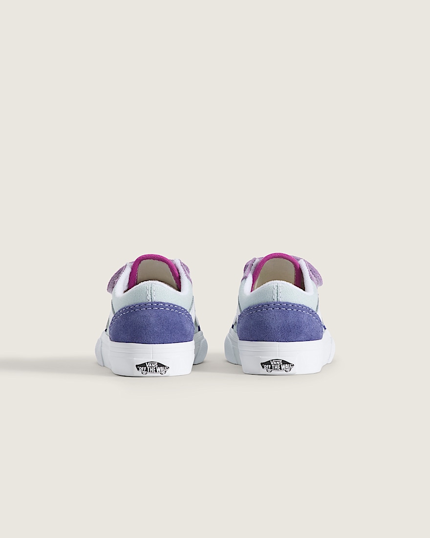Toddler Old Skool V Shoe VANS Blue  Pink  Purple ALT3