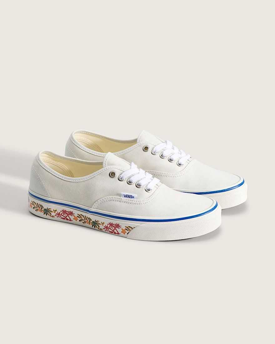 Authentic Shoe VANS Sidewall Print Marshmallow ALT1