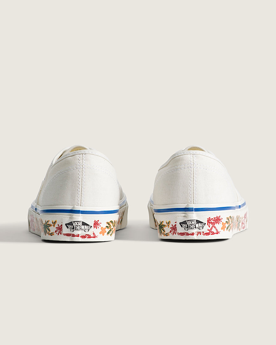Authentic Shoe VANS Sidewall Print Marshmallow ALT3