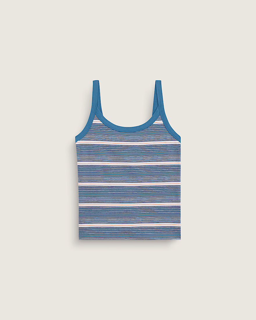 Niki Striped Tank Top VANS Stv Navy Blue HERO