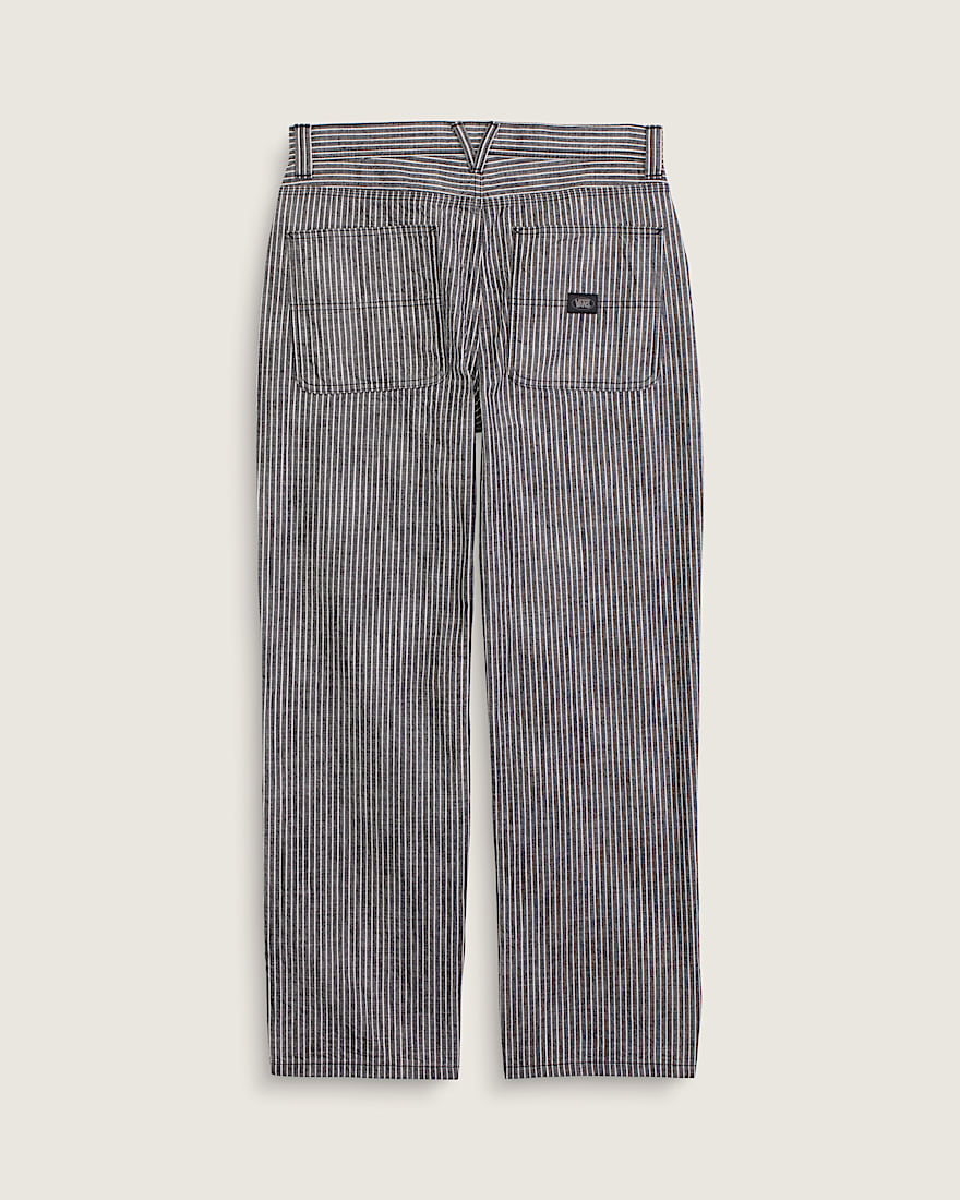 Chore Loose Stripe Denim Pants VANS Black  White ALT1
