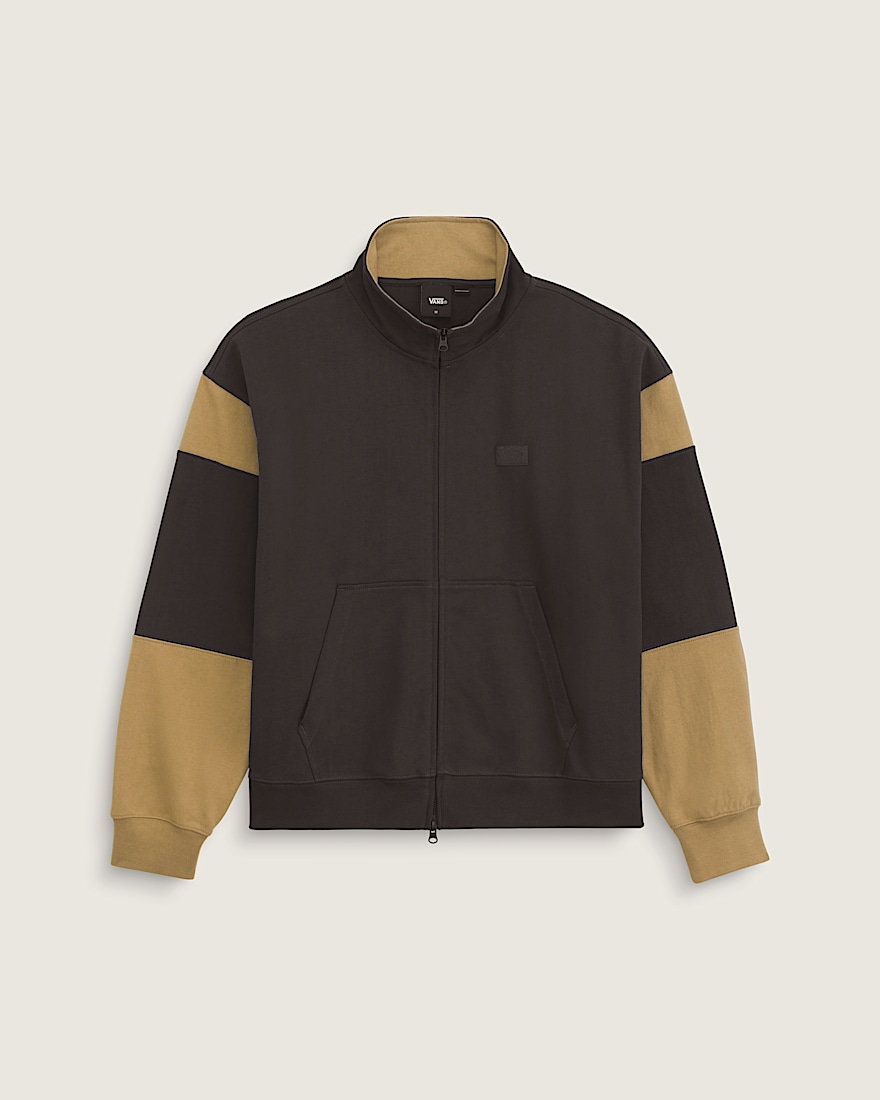 Retro Sport Mock Neck Full Zip VANS Faded Black HERO