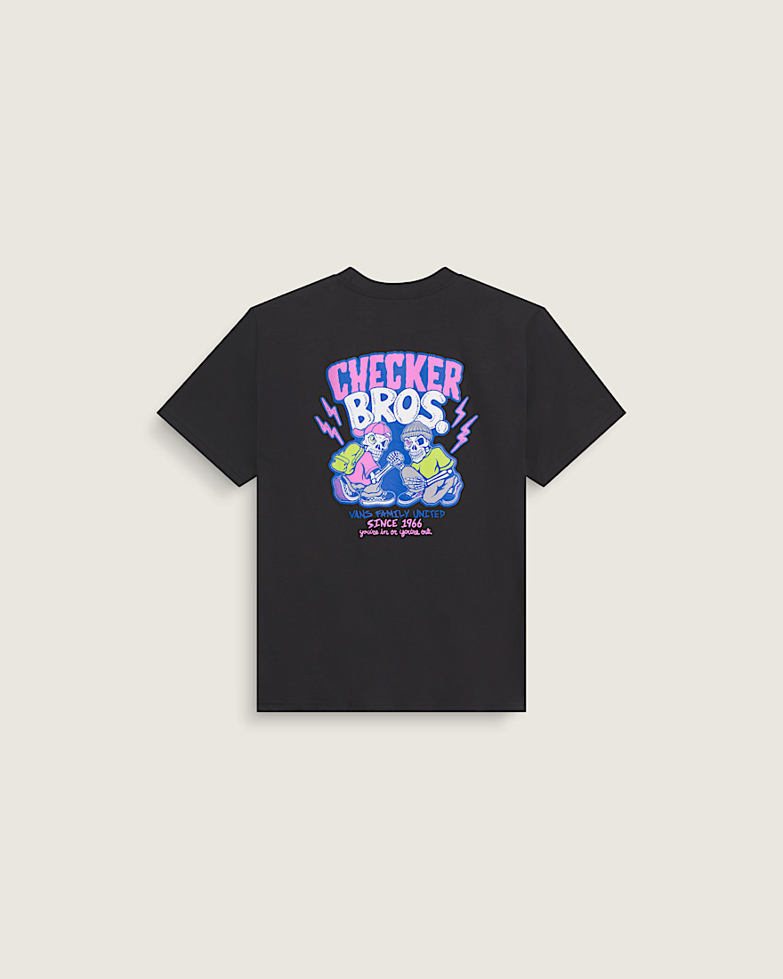 Kids Checker Bros TShirt VANS Black HERO
