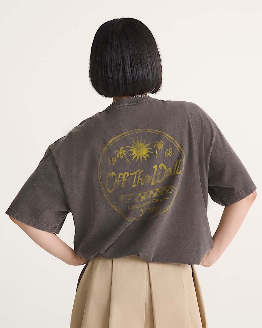 Faded Palms TShirt VANS Faded Black ALT3