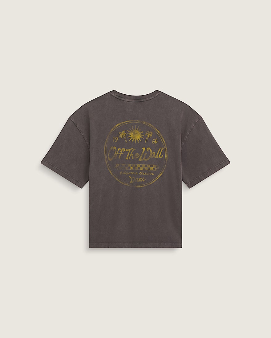 Faded Palms TShirt VANS Faded Black HERO