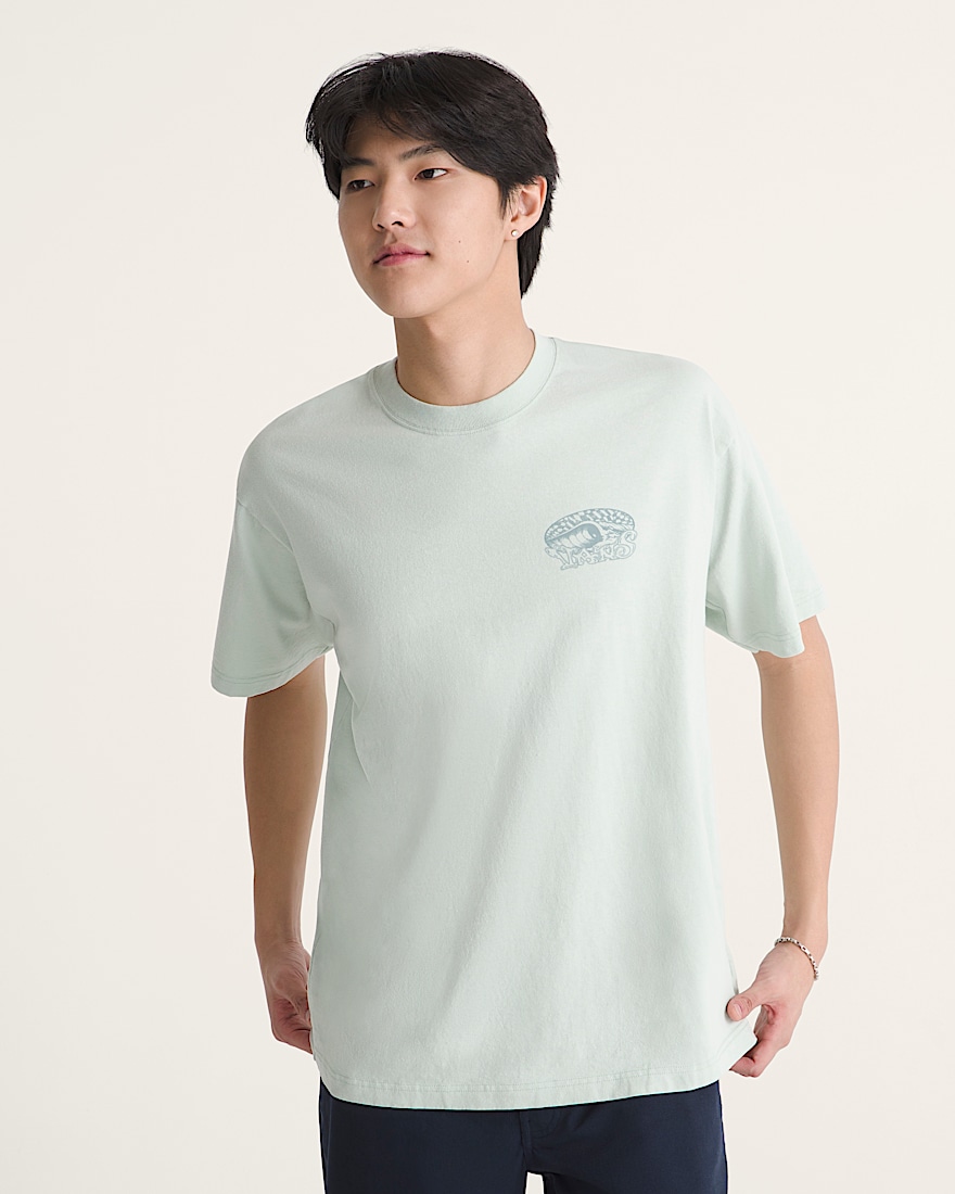 Check Overhead TShirt VANS Dusty Mint Green ALT2