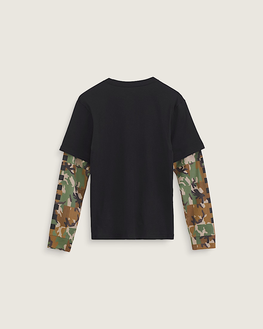 Kids Camo Twofer Shirt VANS Black ALT1