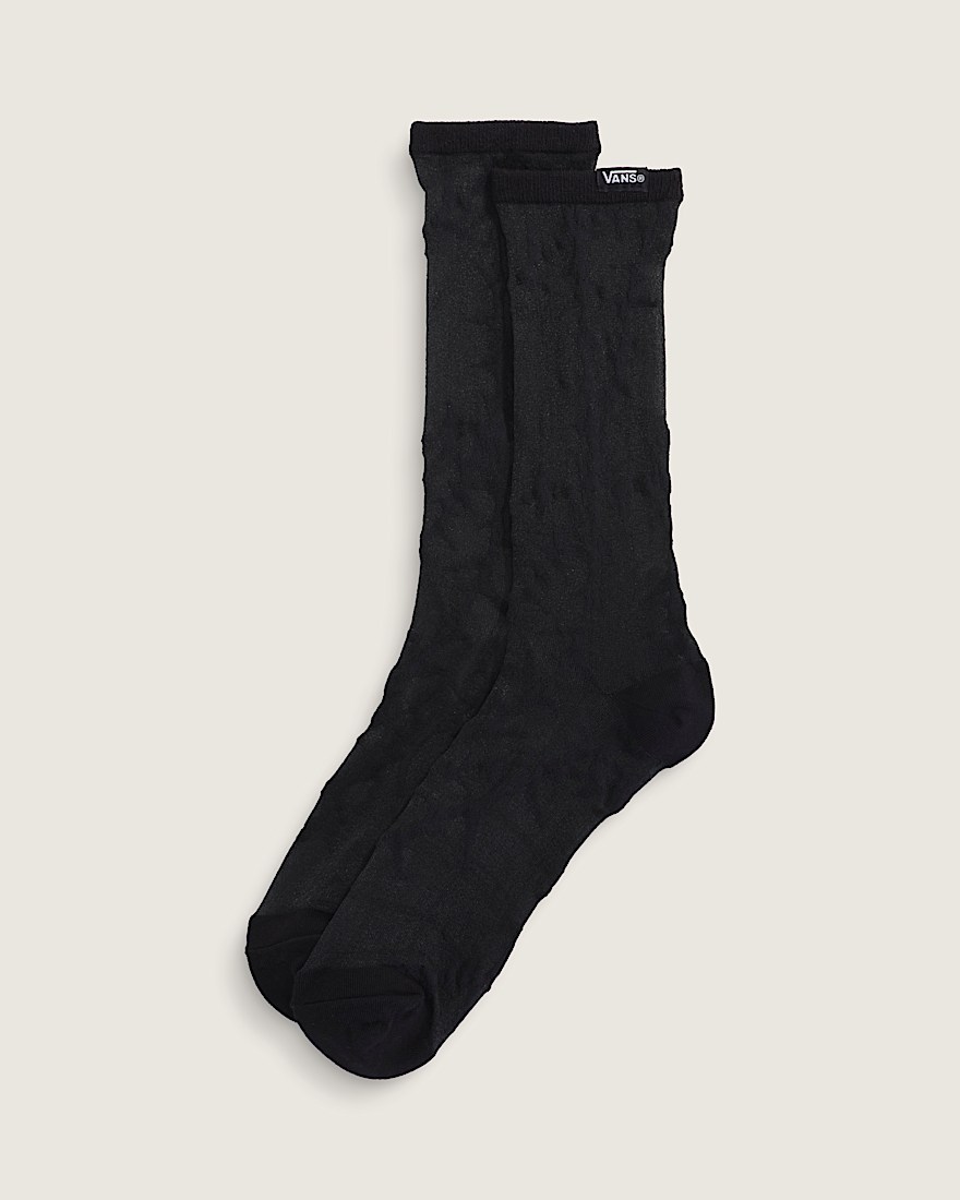 Hazy Sheer Crew Socks VANS Black HERO