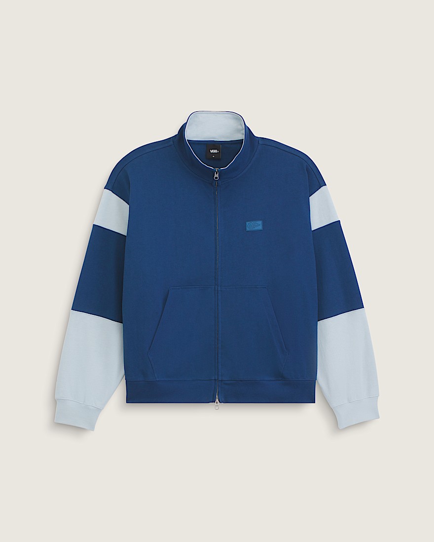 Retro Sport Mock Neck Full Zip VANS True Navy Blue HERO