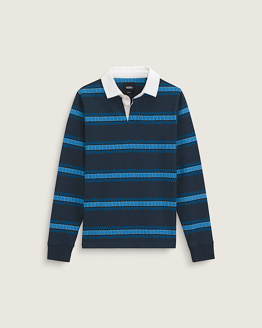 Kids V Rugby Long Sleeve Shirt VANS Dress Blues HERO