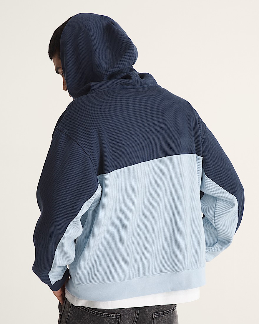 Vans X Rowan Quarter Zip Hoodie VANS Parisian Night Blue  Soft Slate Blue ALT3
