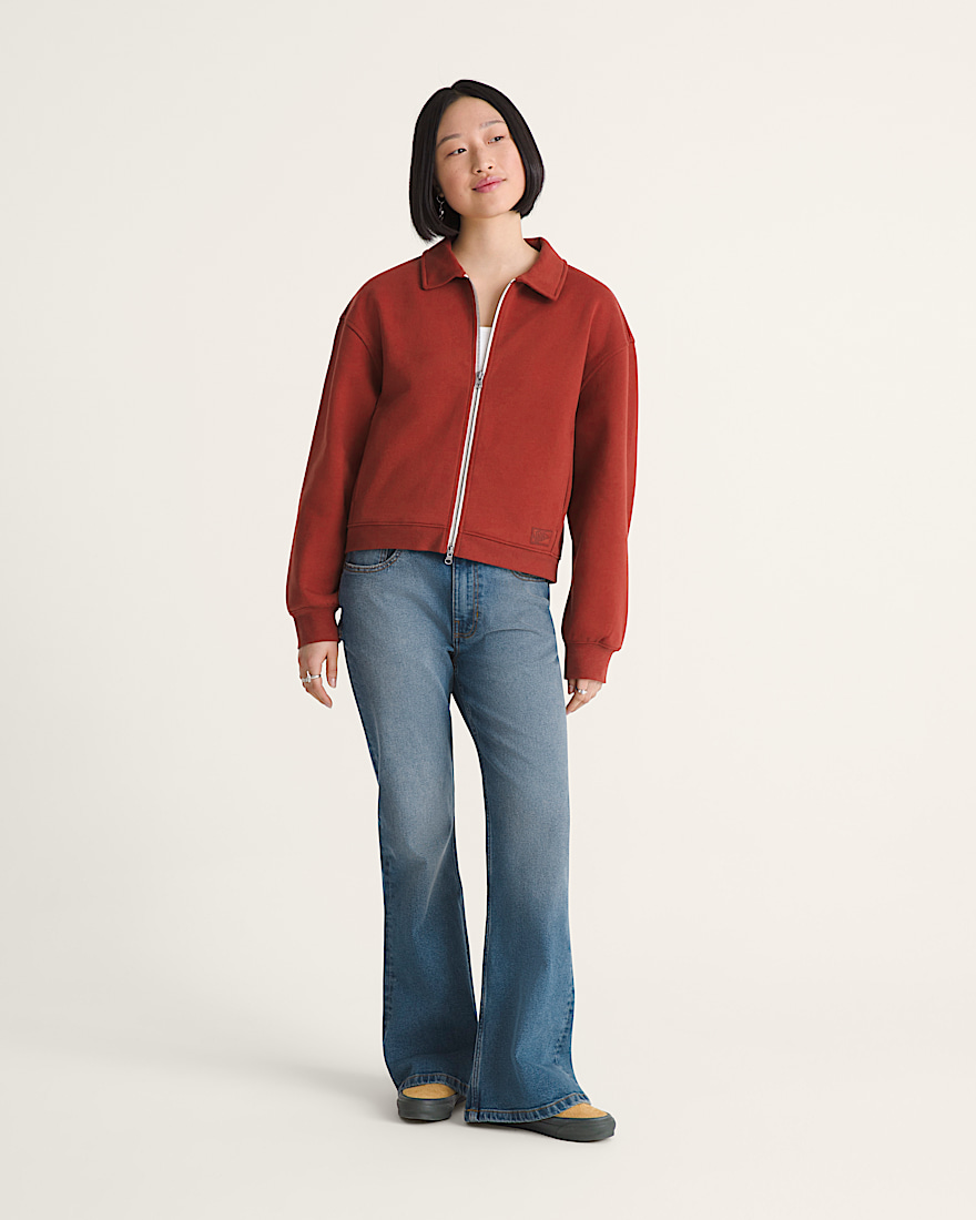 Alanna Fleece Jacket VANS Poppy Ember Red ALT4