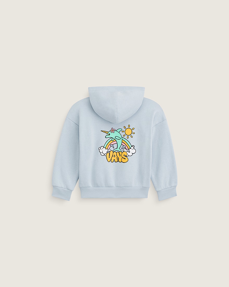 Little Kids Flippercorn Zip Hoodie VANS Soft Slate Blue HERO