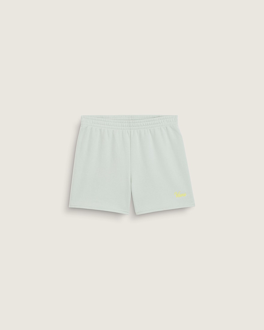 Kids Script Fleece Short VANS Dusty Mint Green HERO