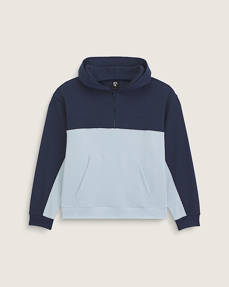 Vans X Rowan Quarter Zip Hoodie VANS Parisian Night Blue  Soft Slate Blue HERO