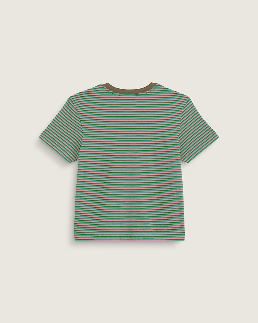 Salton Stripe Shirt VANS Mossy Olive Green ALT1