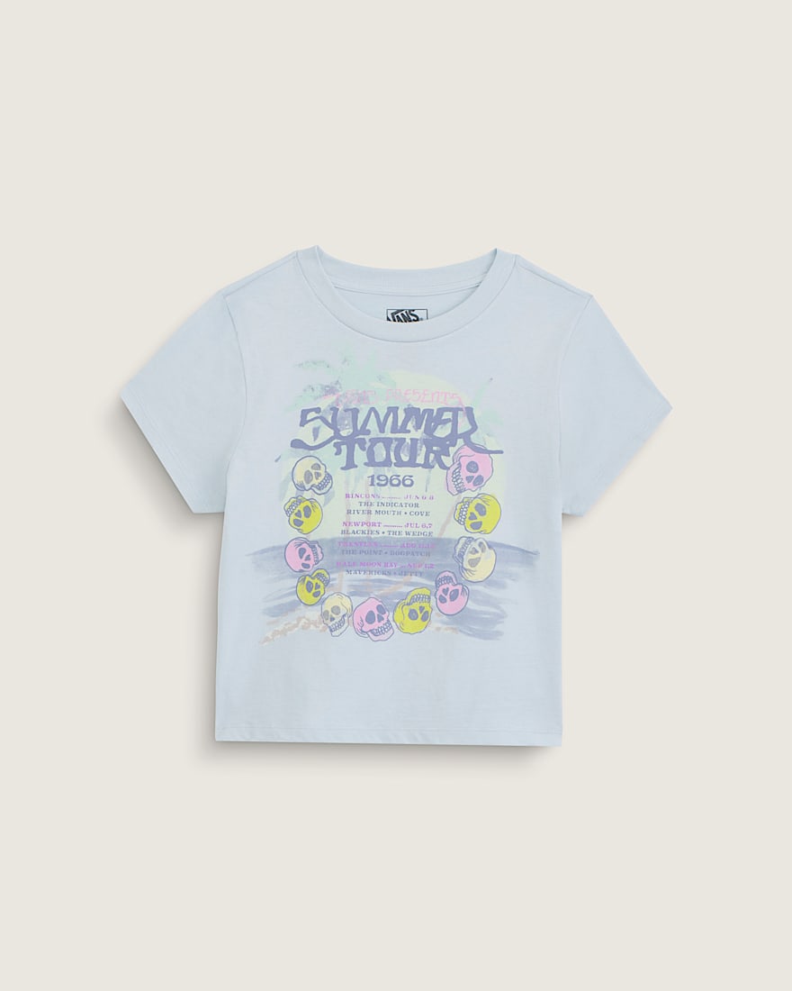 Summer Daze Palm TShirt VANS Dawn Mist Blue HERO