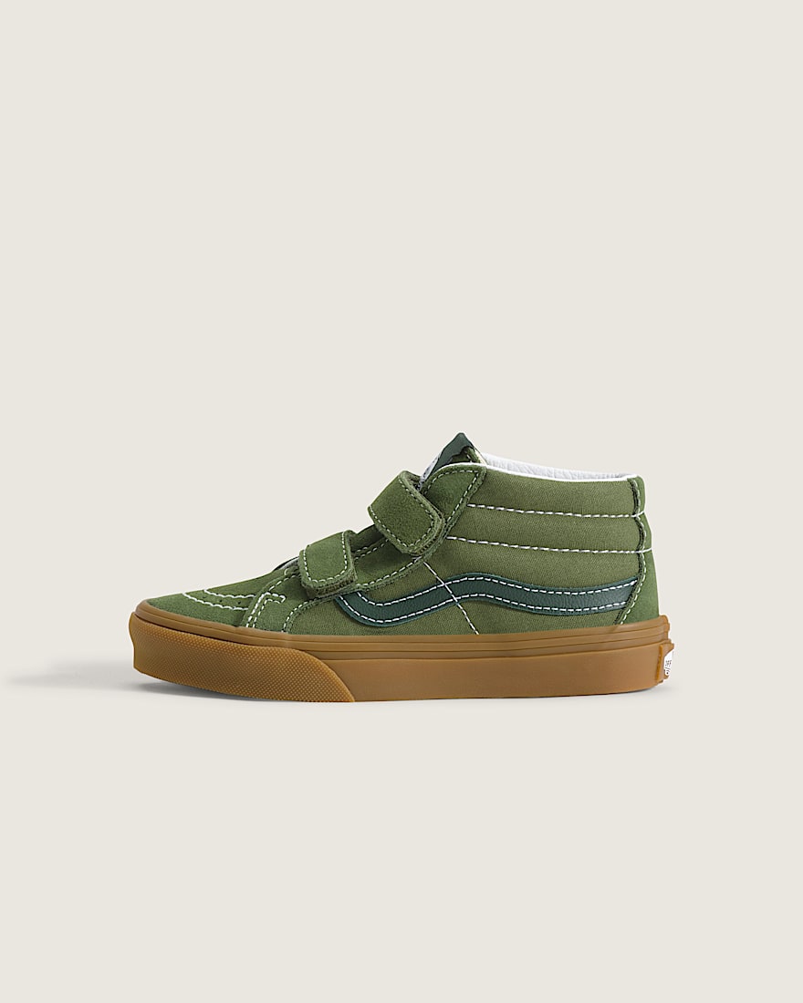Little Kids Sk8Mid V Shoe VANS Gum Balsam Green HERO
