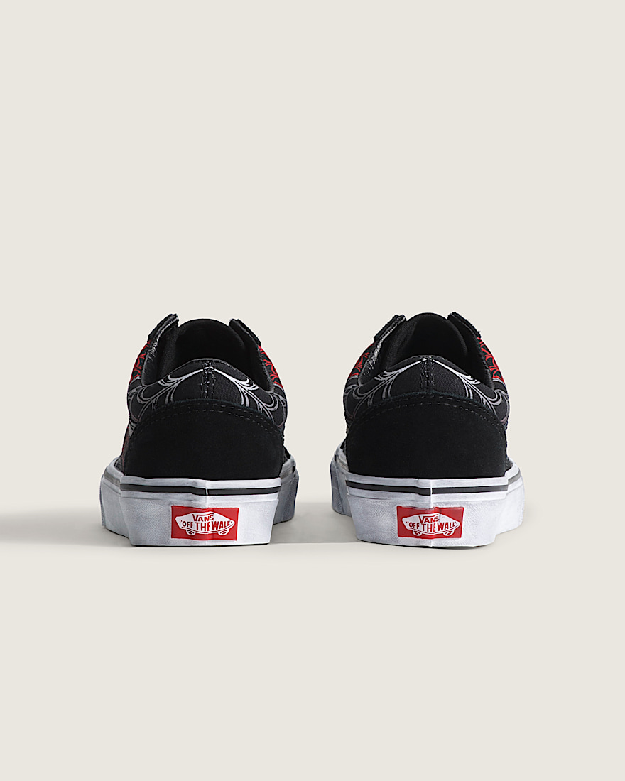 Big Kids Old Skool Halloween Shoe VANS Black ALT3