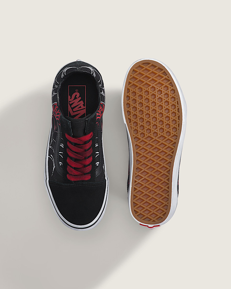 Big Kids Old Skool Halloween Shoe VANS Black ALT2