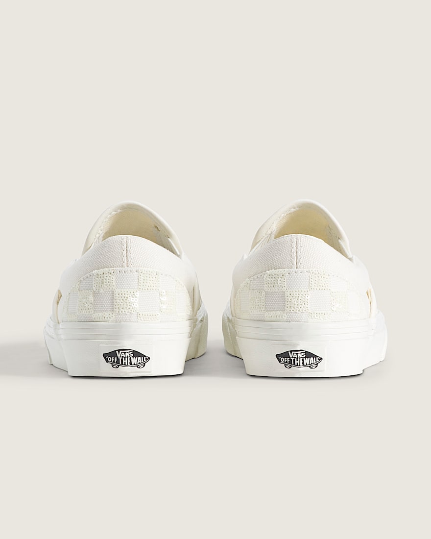 Classic SlipOn Checkerboard Shoe VANS Checkerboard White ALT3