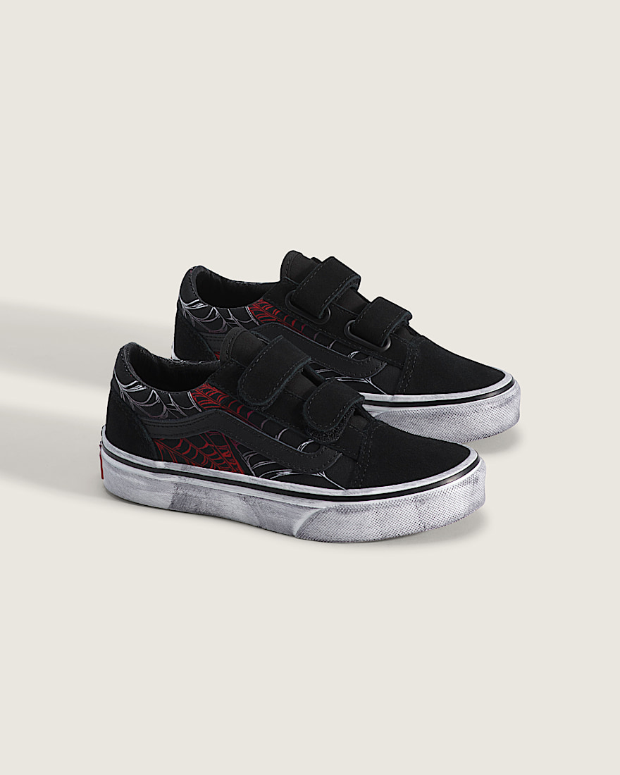 Little Kids Old Skool V Halloween Shoe VANS Black ALT1