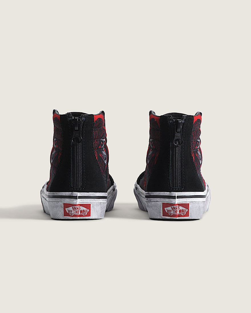 Little Kids Sk8Hi Zip Halloween Shoe VANS Black ALT3