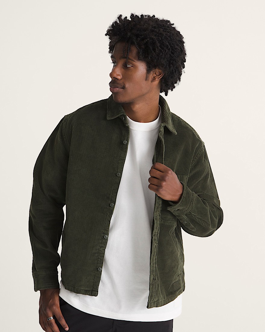 Martinez Overshirt VANS Obsidian Fern Green ALT2