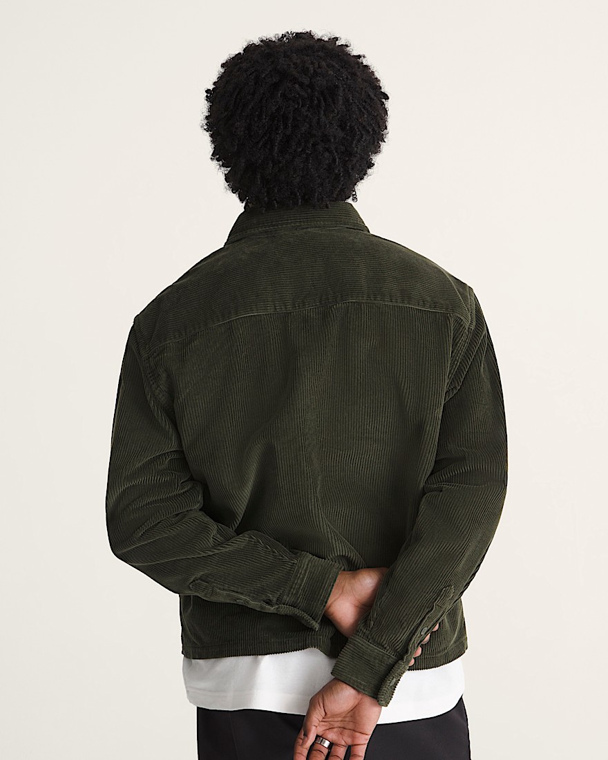 Martinez Overshirt VANS Obsidian Fern Green ALT3