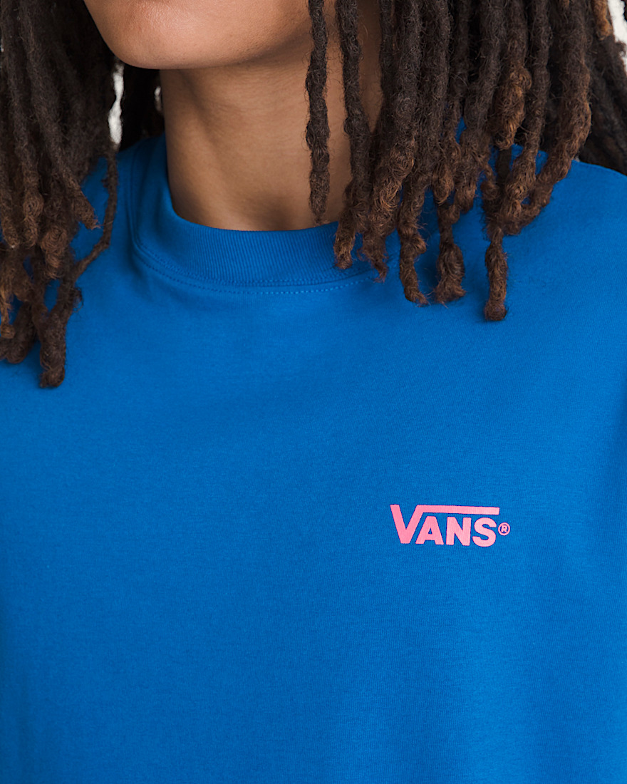 New Left Chest TShirt VANS Classic Blue ALT4