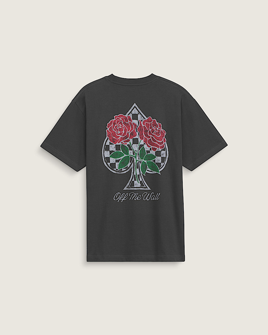 The Painted Rose TShirt VANS Faded Black HERO