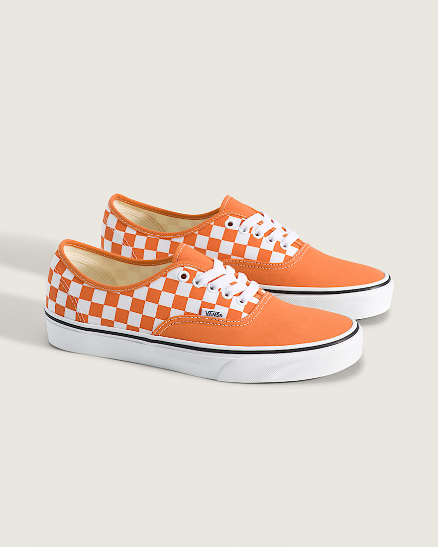 Authentic Shoe VANS Checkerboard Orange True White ALT1