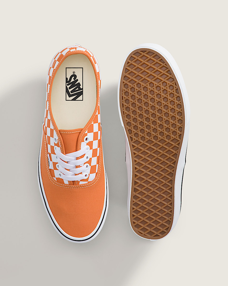 Authentic Shoe VANS Checkerboard Orange True White ALT2
