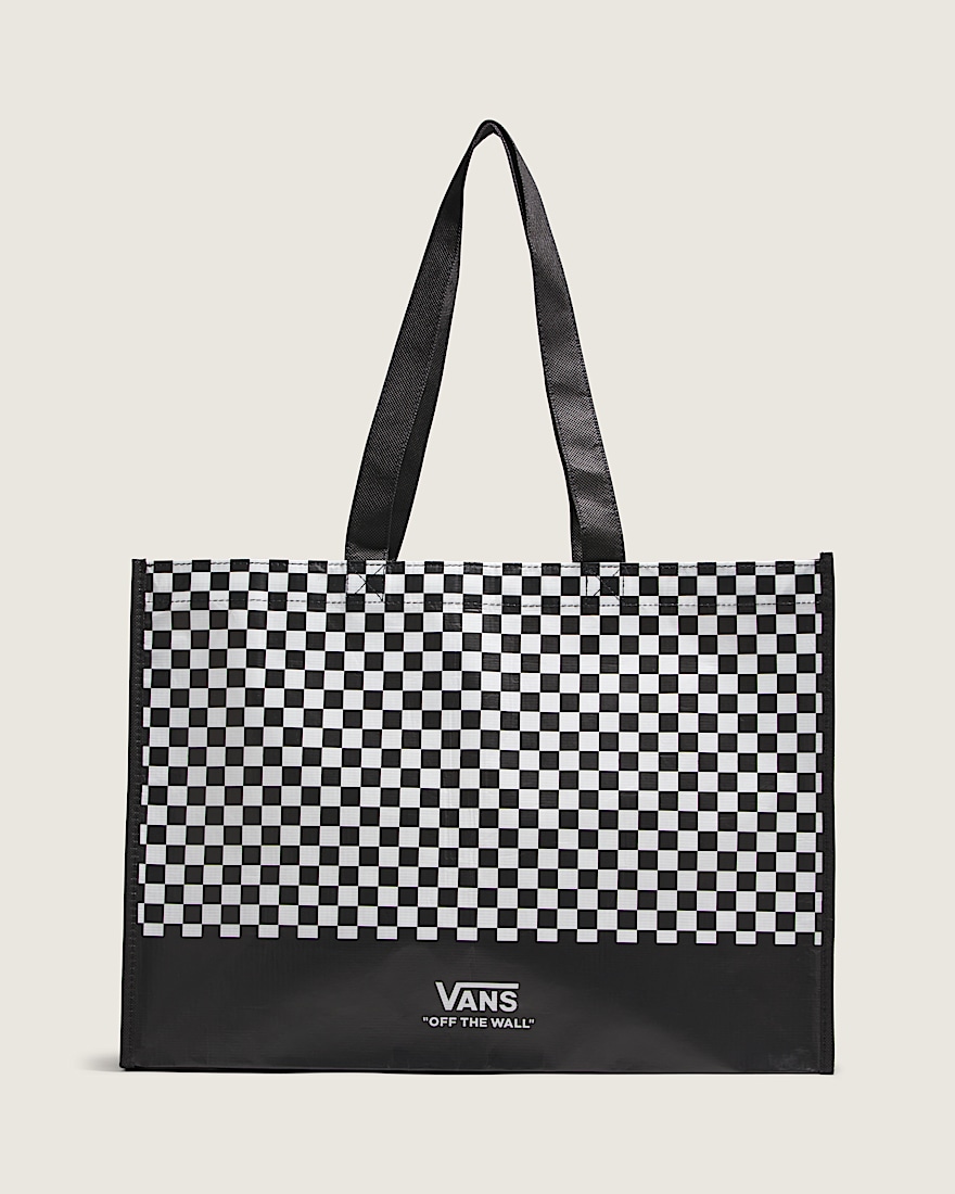 Checkerboard Reusable Bag VANS BlackWhite HERO
