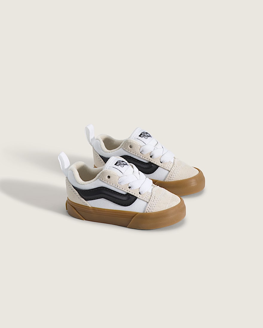 Toddler Knu Skool Shoe VANS Turtledove White  Marshmallow White ALT1