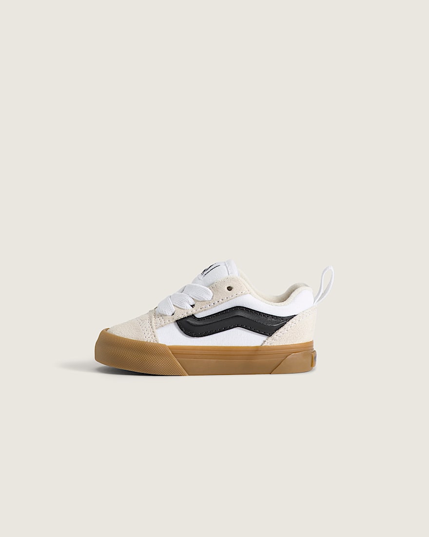 Toddler Knu Skool Shoe VANS Turtledove White  Marshmallow White HERO