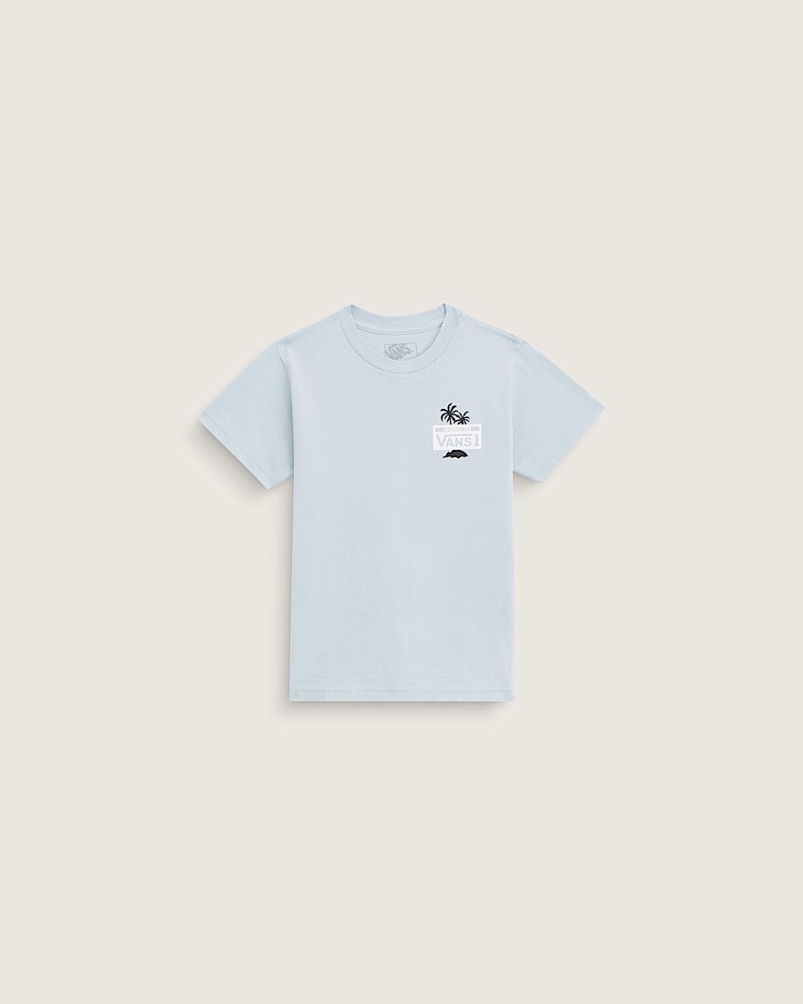 Little Kids Knu Palms TShirt VANS Soft Slate Blue ALT1